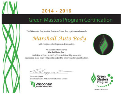Green Masters Program Certification﻿
